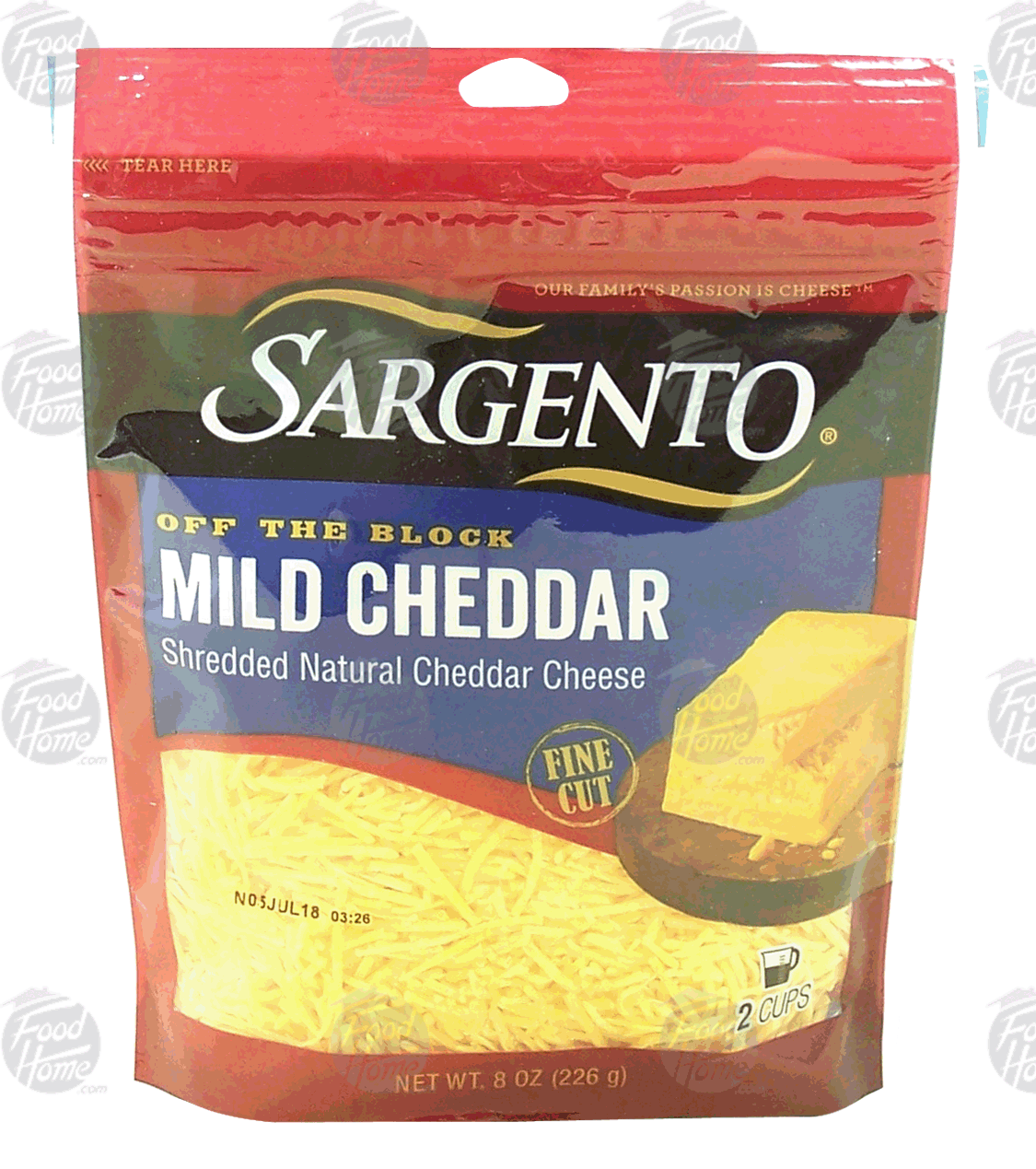 Sargento(R) Off the Block mild cheddar fine cut cheese, 2-cups Full-Size Picture